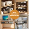 PowerKing Expandable Under Cabinet Shelf, Adjustable Length Under Shelf Storage