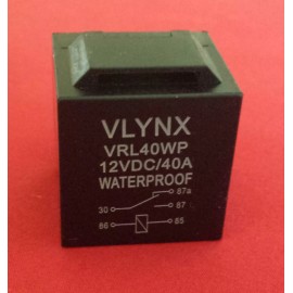 VLYNX QTY100 CAR RELAY BOSCH STYLE 5PIN 12V VOLT DC 40A WEATHERPROOF & WATERPROOF SPDT