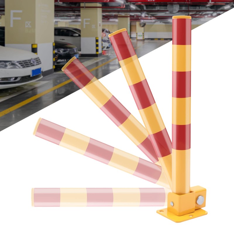 Spring Parking Post Folding Parking Obstacle Pole Automatic Locking Parking