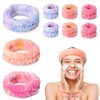 Kit KINGTLE de 9 piezas: 3 diademas de franela y