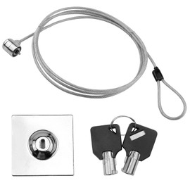 Laptop Lock with 2 m Long Carbon Steel Cable, Laptop Lock Security Cable, Anti-Theft Protection for Smartphone, Laptop, Tablets