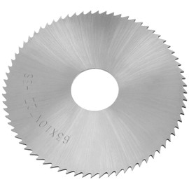 Utoolmart Circular Saw Blade 63mm x 16mm x 1mm High Speed Steel Slotted Saw 72 Teeth for Cutting Slotted Steel Copper Metal Plastic Wood