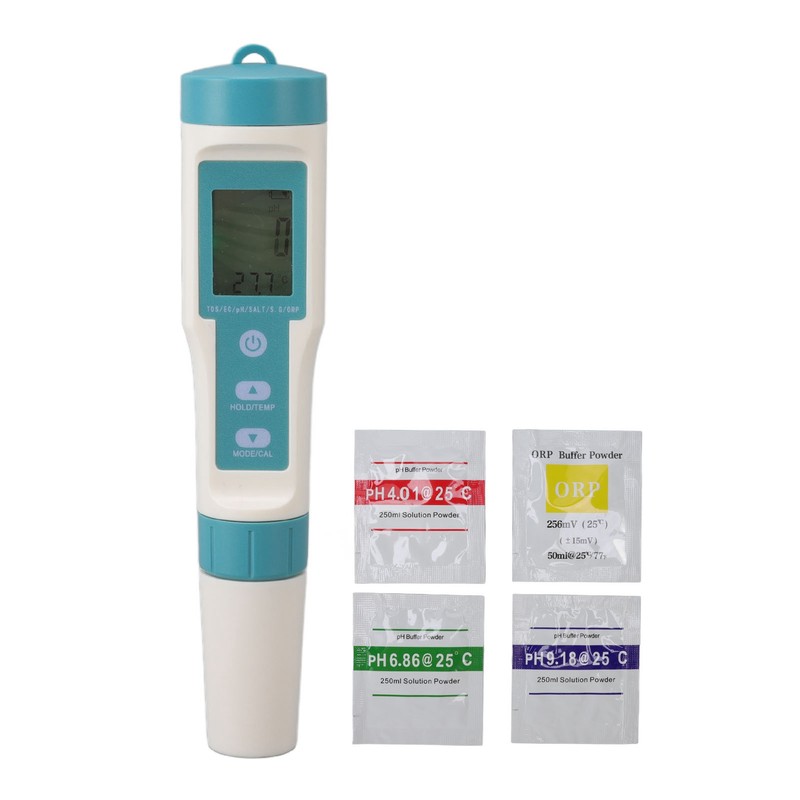 7 in 1 Water Quality Monitor Detect ORP PH EC