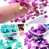 12 colour maple leaf glitter nails sequins – 3D autumn