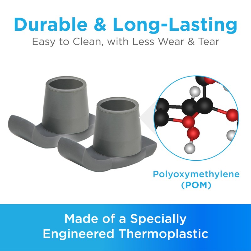 NOVA Medical Products Walker Glide Skis, Universal Fit, One Pair,