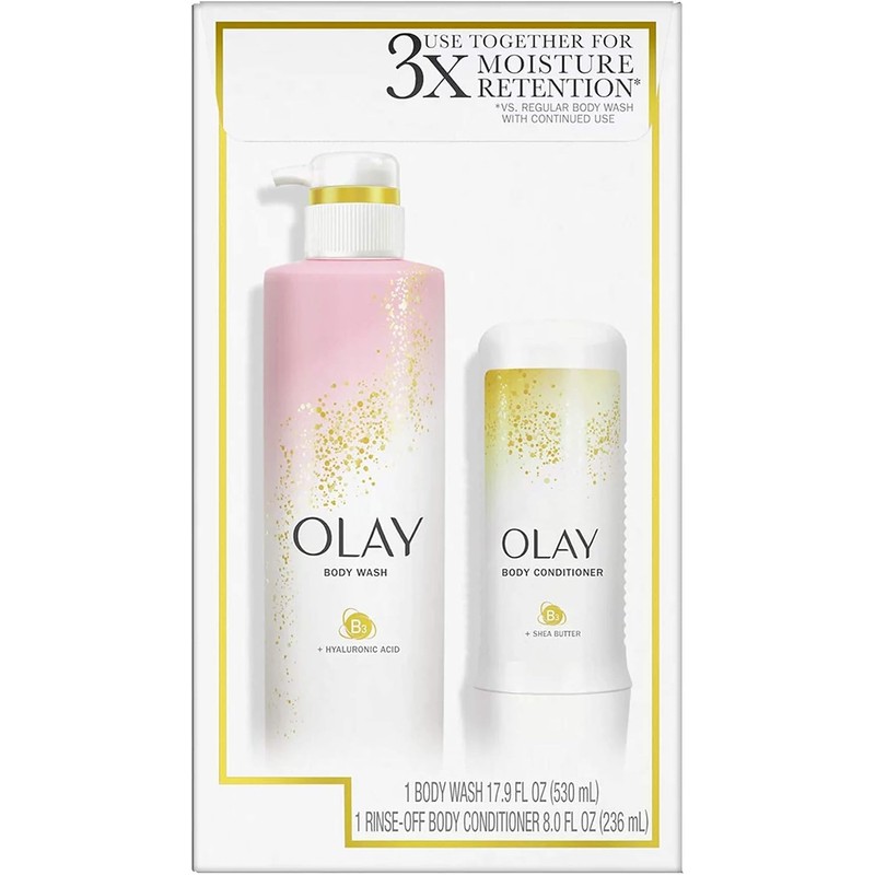 Cleansing and Nourishing Body Wash, 17.9 fl oz and Conditioner,