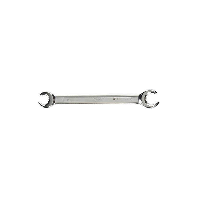 TRUSCO TFW-1417 Double-ended Flare Nut Wrench 0.5 x 0.7 inches