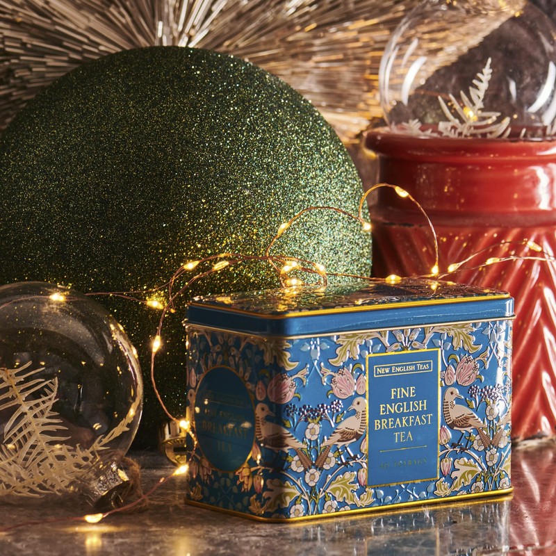 New English Teas Song Thrush and Berries Tea Tin with