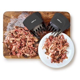 GRIPmitt Claw - Pulled Pork, Meat and Vegetable Shredding Claw 2 Pack Set (Black)