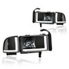 DimFlux LED DRL Headlight Assembly, Compatible with 1994-2001 Dodge Ram
