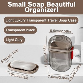 2pcs Travel Soap Case, Atravel Soap Containera, Soap Box Suitable for Bathroom Shower, Gym, Efficient Drainage and Leak-Proof Seal to Ensure Soap Stays Dry