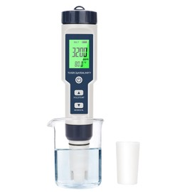 2025 New 5 in 1 Pool Salt Tester，Accurate and Reliable,Salt, pH Meter, EC, TDS, and Temperature，Digital Pool Water Tester，Salt Tester for Saltwater Pool,Used for Pool Salt and hydroponic Plants, etc