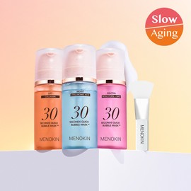 MENOKIN 30 Seconds Quick Bubble Mask Set - [SET] Mask #Revital 95ml (+Moist 30ml)