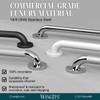 WingIts WGB6SS24 STANDARD Grab Bar, Concealed Mount, Satin Stainless Steel,