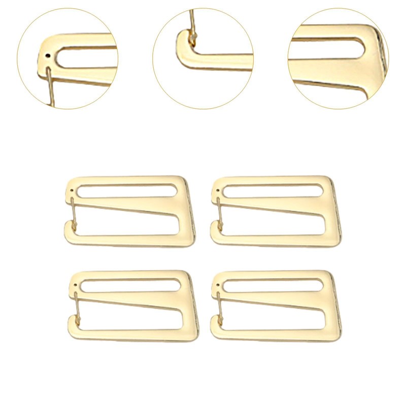 Vaveren 4 Pieces Strap Belt Buckle with Open Lock Webbing