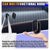 4 PCS Car Mini Hooks, Strong Self-Adhesive Backseat Hangers, Multifunctional