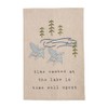 Mud Pie Time Embroidery Lake Towel; 21" x 14"