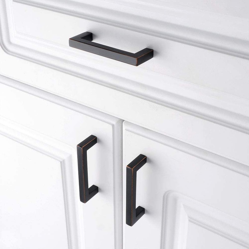 KOOFIZO Oil Rubbed Bronze Cabinet Pulls Bronze Cabinet Handles, 10