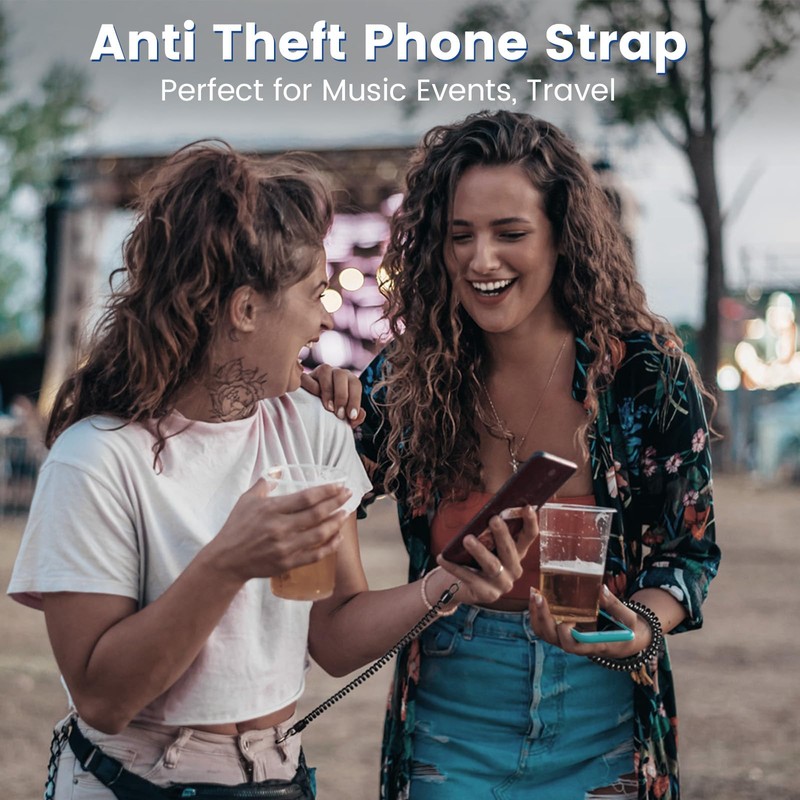 OUTXE Phone Lanyard Tether with 4 Patch- 2× Phone Tether,