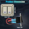 X AUTOHAUX 2 Gang Rocker Switch Panel 3 Pin on