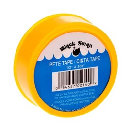 Black Swan Yellow Gas Line PTFE Tape 1/2" x 260" (China)