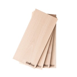 Grillfürst Smoking Boards, Set of 4 - Alder Wood Grill Board, Grill Plank for Delicious Smoke Flavours, Wooden Board for Grilling, 29 x 13 x 1 cm
