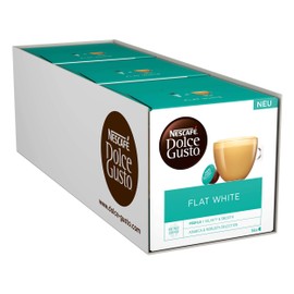 NESCAFÉ DOLCE GUSTO Flat White Kaffeekapseln 3er Pack (3 x 16 Portionen)