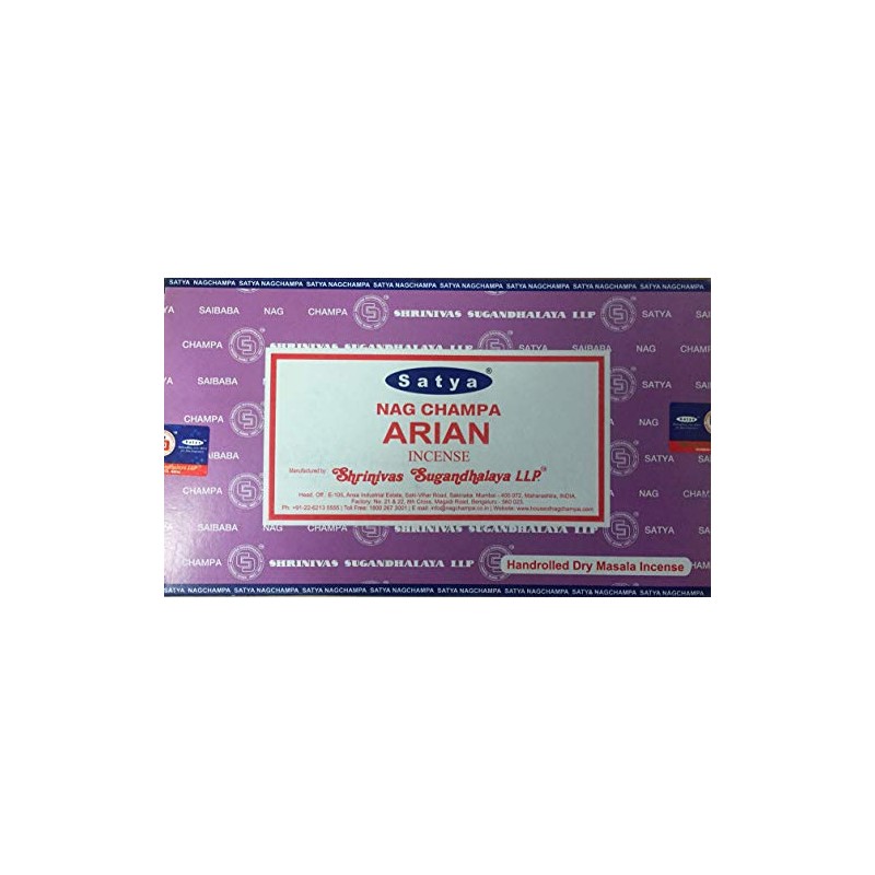 Satya Nag Champa Incense Sticks - Box 12 Packs (Arian)