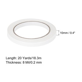 MECCANIXITY Cloth Bookbinding Repair Tape Roll 2/5 Inch x 20 Yards 8 Mil Double Sided for Cloth, Book,Documents Repair 1 Pcs