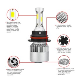 Bricologht For Nissan Frontier 1998-2000 6000K 2PC 9004 LED Headlight High/Low Beam Bulbs