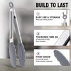 HOTEC Premium Stainless Steel Locking Kitchen Tongs with Silicon Tips,