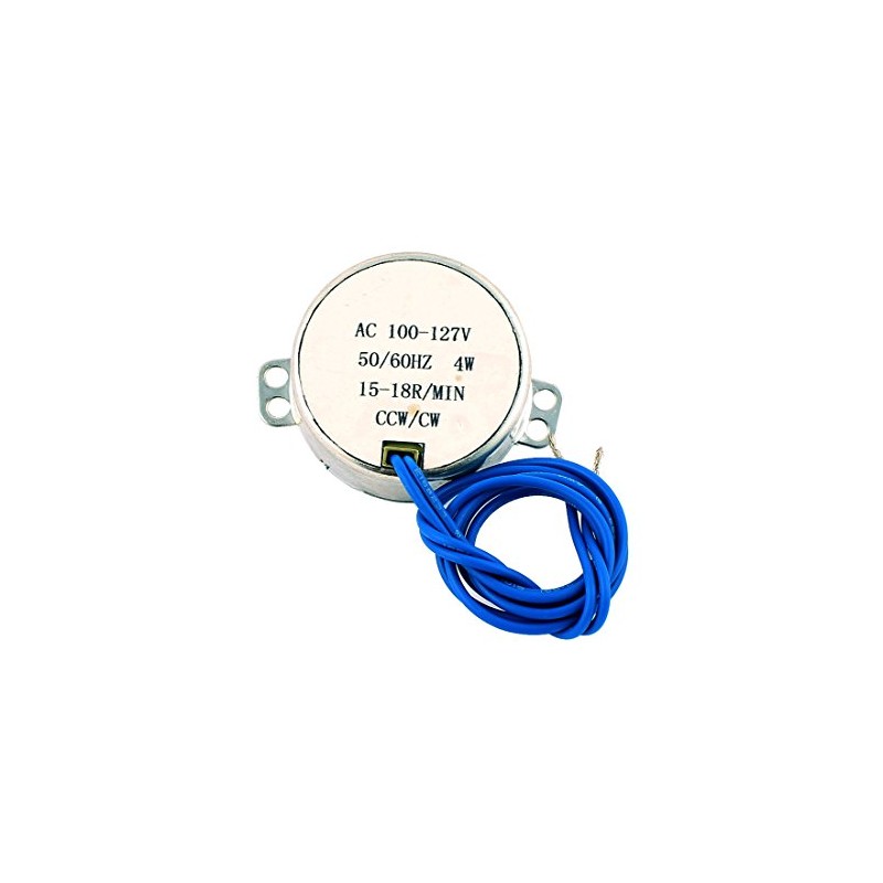 uxcell AC 100-127V 15-18R/Min Round Shaft CCW/CW Direction 4W Synchron