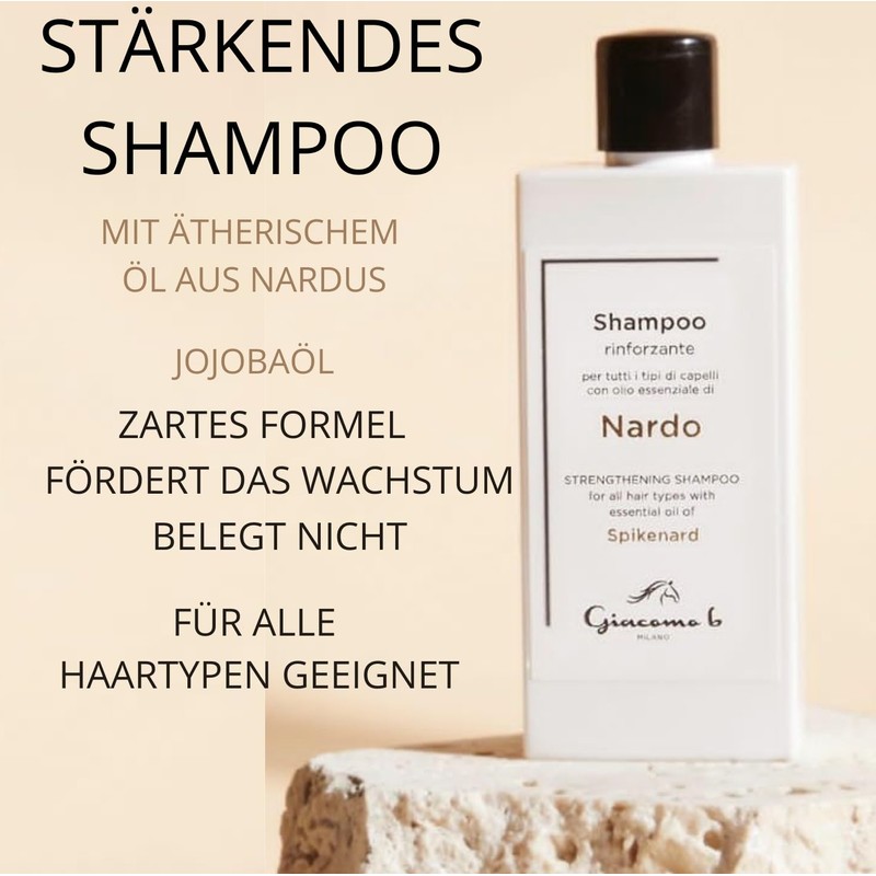 Hair Shampoo Strengthening and Protective with Nardo Oil and Keratin,