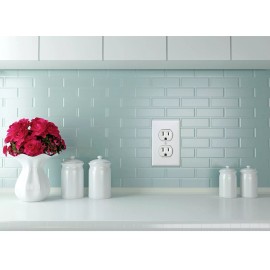 Larkmo Fake Electrical Outlet Sticker Decals, Prank Wall Outlet Joke, Qty of 10