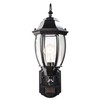 Heath Zenith HZ-4192-BK Six-Sided Die-Cast Aluminum Lantern, Black with Beveled