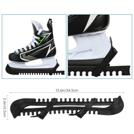 Bafiwu 1 Pair of Blade Protectors, Figure Skating Ice Skates, Adjustable Ice Hockey Skate Protectors, Ice Skate Protectors Accessories for Children and Adult Skates (Black)