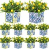 Giegxin Blue Tiles Lemon Table Centerpiece Decor Amalfi Coast Box