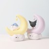 Cute Moonlight Night Lamp Sweet Dreams Crescent Moon LED Warm