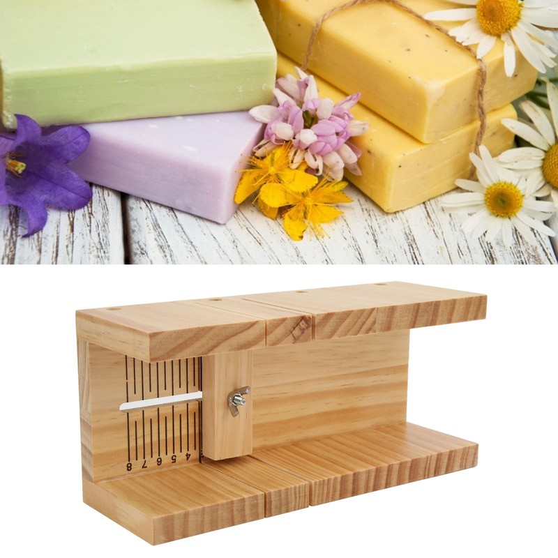 Soap Cutter Superb Polishing Rubber Wood Multipurpose Soap Cutter Slicer