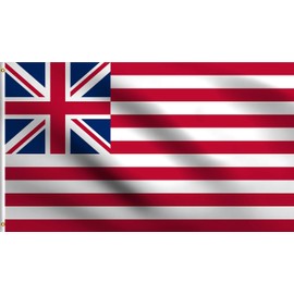 DMSE Grand Union First National Continental Colors Congress Cambridge Flag 3X5 Ft Foot 100% Polyester 100D Flag UV Resistant (3' X 5' Ft Foot)