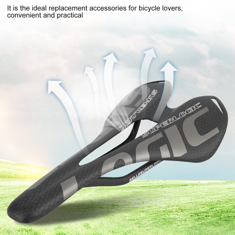 Full Carbon Fiber Saddle, High Strength Shockproof Carbon Fiber Road