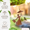 Bird Feeder - Fat Ball Holder with Roof for Hanging