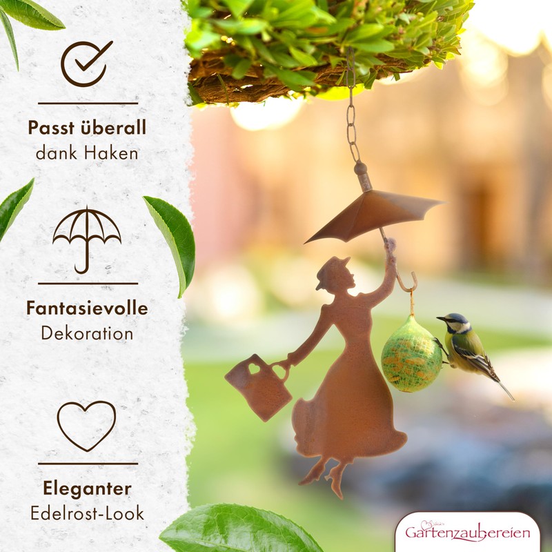 Bird Feeder - Fat Ball Holder with Roof for Hanging