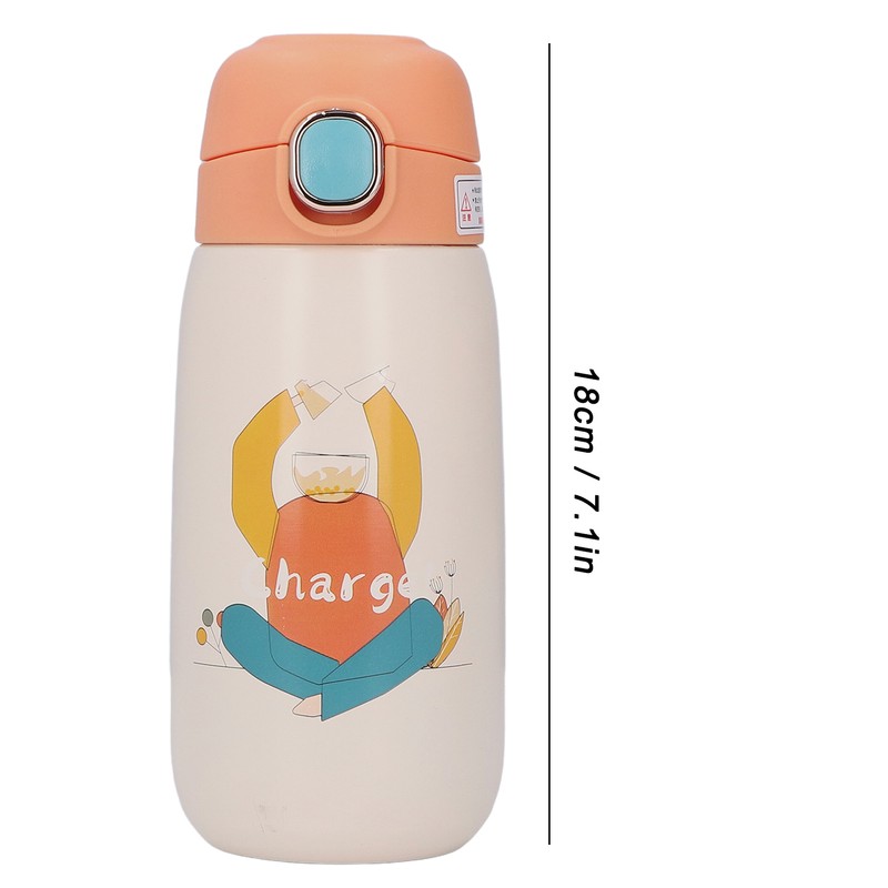 Stainless Steel Water Bottle Children Travel Portable Cute Cartoon Pattern