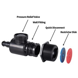 ATIE Pool Cleaner Black Universal Wall Fitting UWF Connector Assembly 9-100-9005 Replacement for Zodiac Polaris 280, 380 Black Max, 3900 Sport, TR35P, Quattro Sport Pool Cleaners