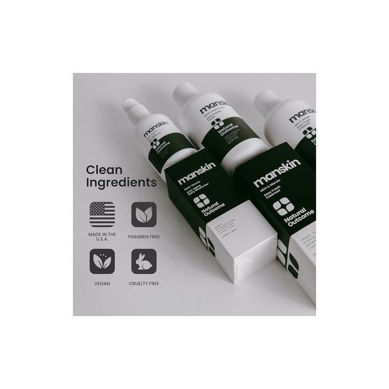 Natural Outcome Kit Cuidado Piel Hombre Facial Régimen Diario Antienvejecimiento