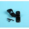 Sliding Bolt Locks,（Black） 90 Degree Heavy Duty Carbon Steel Bar