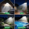 Solar Outdoor Lights Motion Sensor, 2500LM 286 LED Security Flood