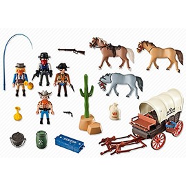 Playmobil 5248 Covered Wagon with Raiders