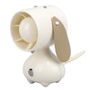 Handheld Fan Cute Cartoon Dog Shaped 3 Speeds Rechargeable Portable